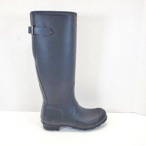 Hunter Women's Size 6 Black Adjustable Original Rain Boots